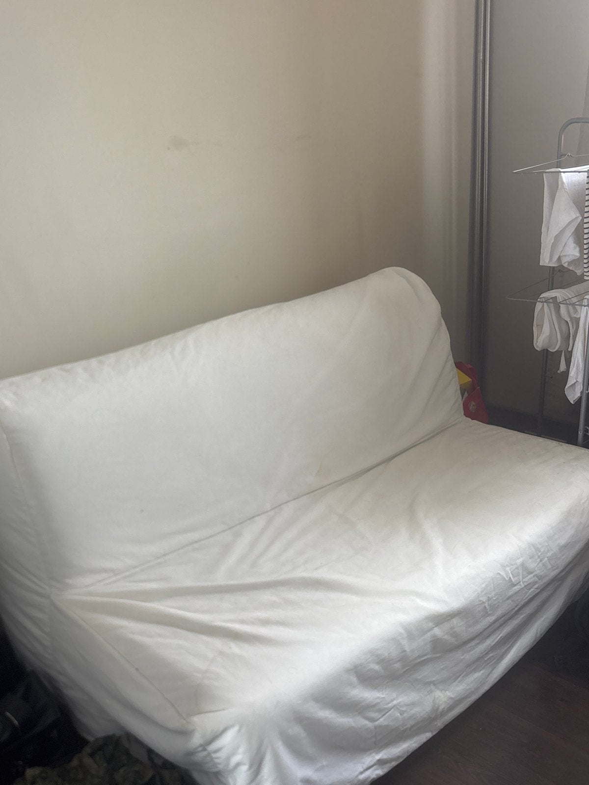 Gratis Ikea Witte slaapbank - Comfortabel en praktisch, Ophalen, Gebruikt, Tweepersoons, Wit