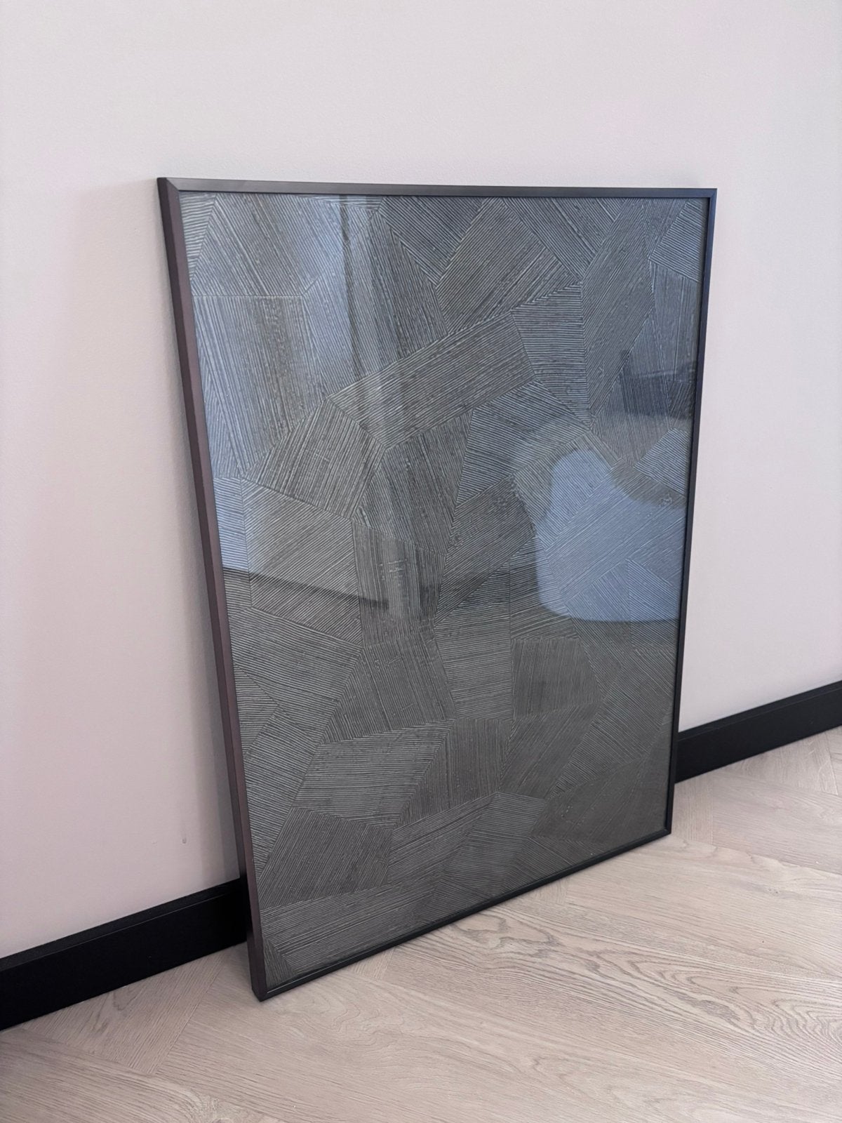 IKEA STROMBY fotolijst zwart 50x70 echt glas/aluminium, Ophalen, Zo goed als nieuw
