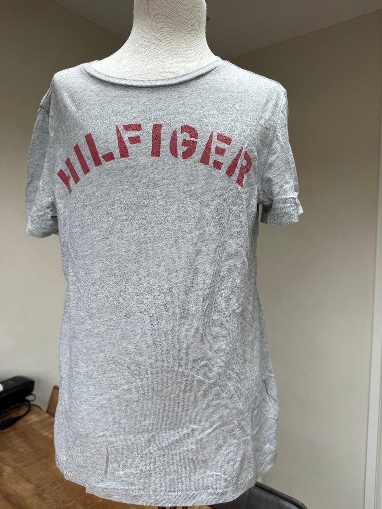 TOMMY HILFIGER shirt grijs nette staat maat 164 D0, Kinderen en Baby's, Kinderkleding | Maat 164, Gebruikt, Meisje, Ophalen of Verzenden
