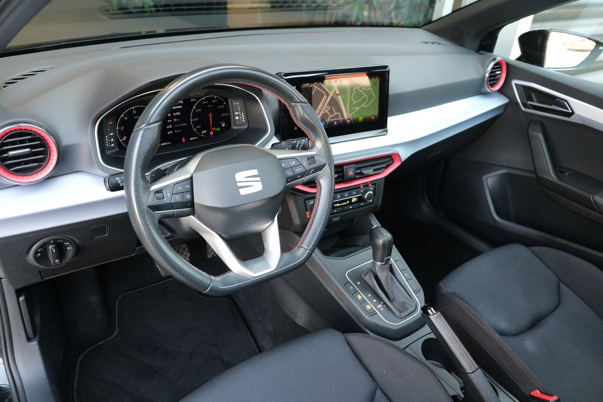 Seat Ibiza 1.0 EcoTSI FR DSG Facelift Pano Led Navi Cam Crui, Auto's, Seat, Dealer onderhouden, Stof, Gebruikt, Zwart