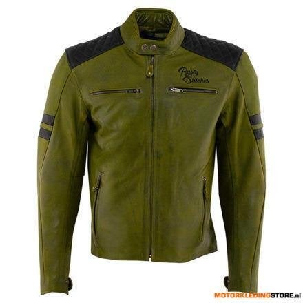 Rusty Stitches Jari motorjas, Zwart-Groen, Ophalen of Verzenden, Nieuw met kaartje