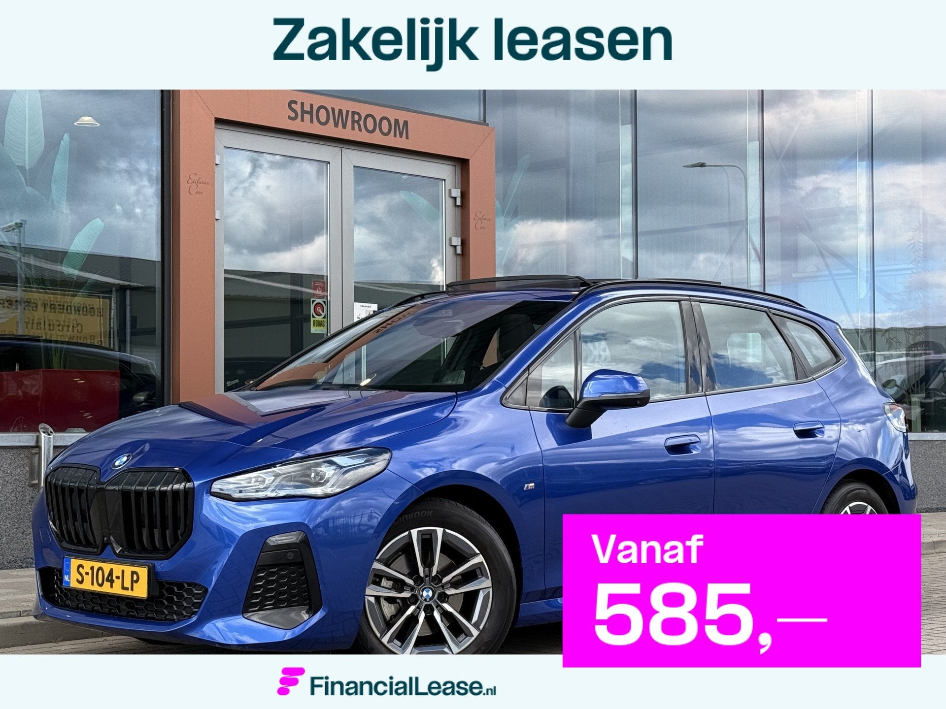 BMW 2 Serie Active Tourer 220i M-sport | Pano | Cruise | Lan, Dealer onderhouden, Automatische klimaatregeling, Gebruikt, 156 pk