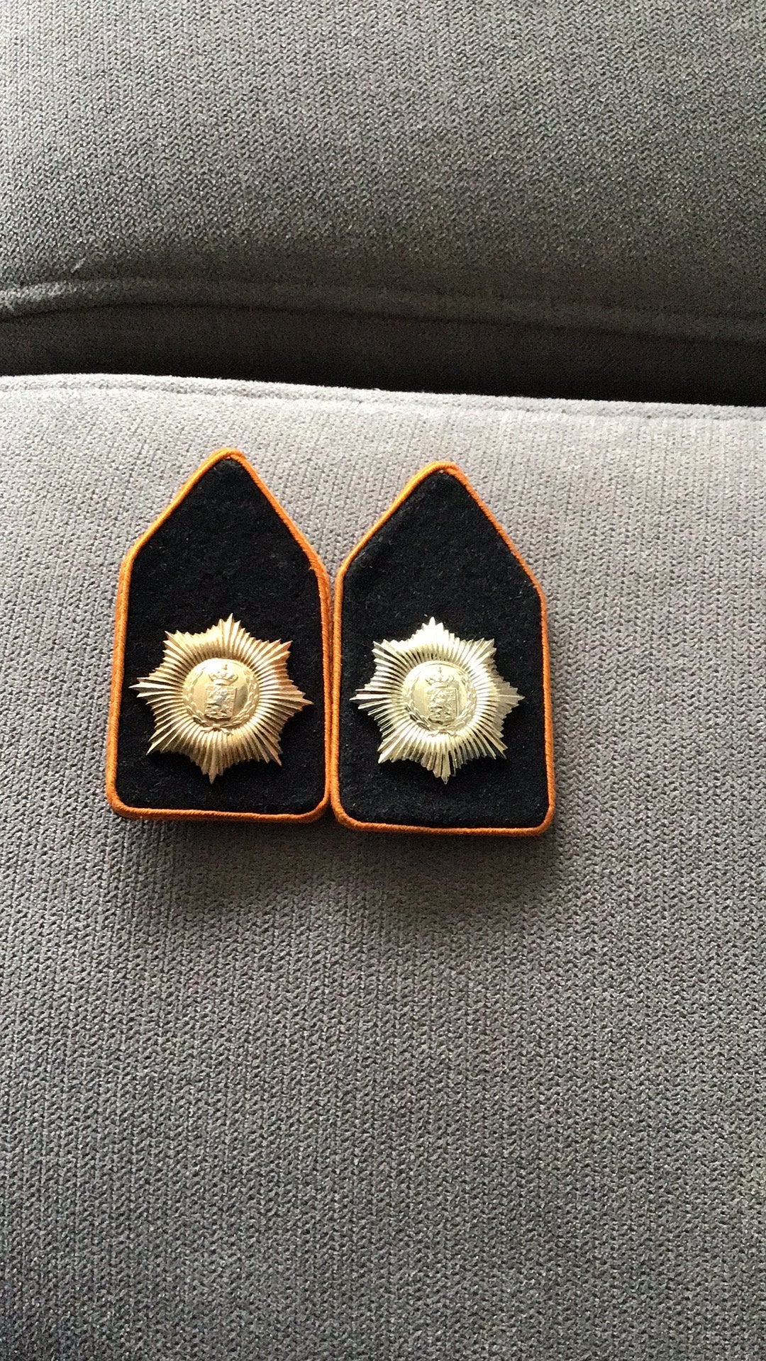 Kraagspiegels Van Heutz, Ophalen of Verzenden, Landmacht, Nederland, Lintje, Medaille of Wings