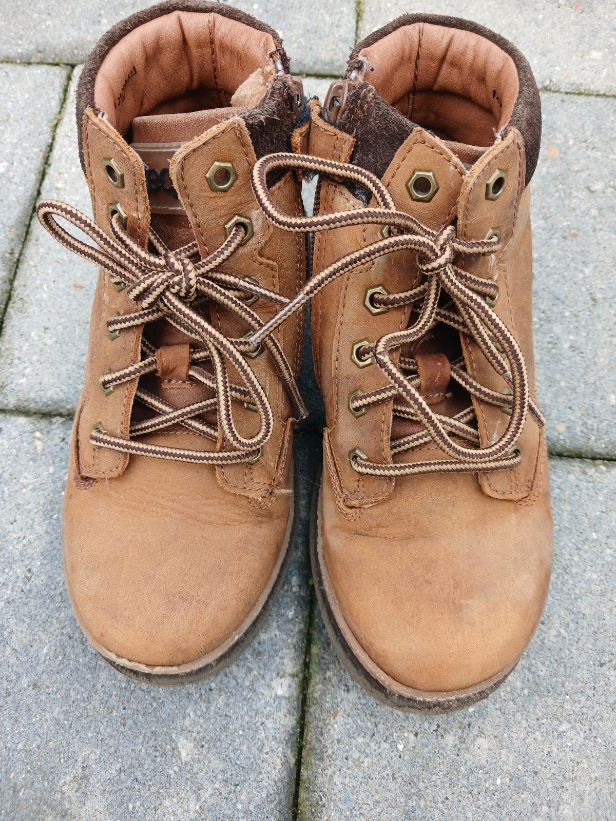 stoere jongens boots bruin maat 30, Gebruikt, Keq, Schoenen, Ophalen of Verzenden