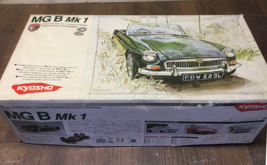 Kyosho MGB MK1 radiografisch bestuurbare auto, Ophalen, Zo goed als nieuw, Auto onroad, Schaal 1:8
