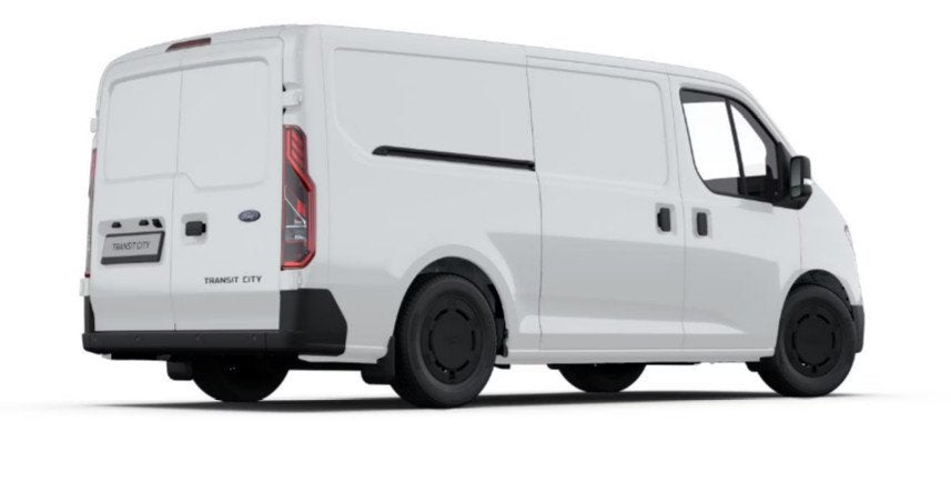 Ford Transit City L1H1 56 kWh | Vanaf Prijs | Nieuw Te Beste, 12 maanden, Stof, 254 km, Wit