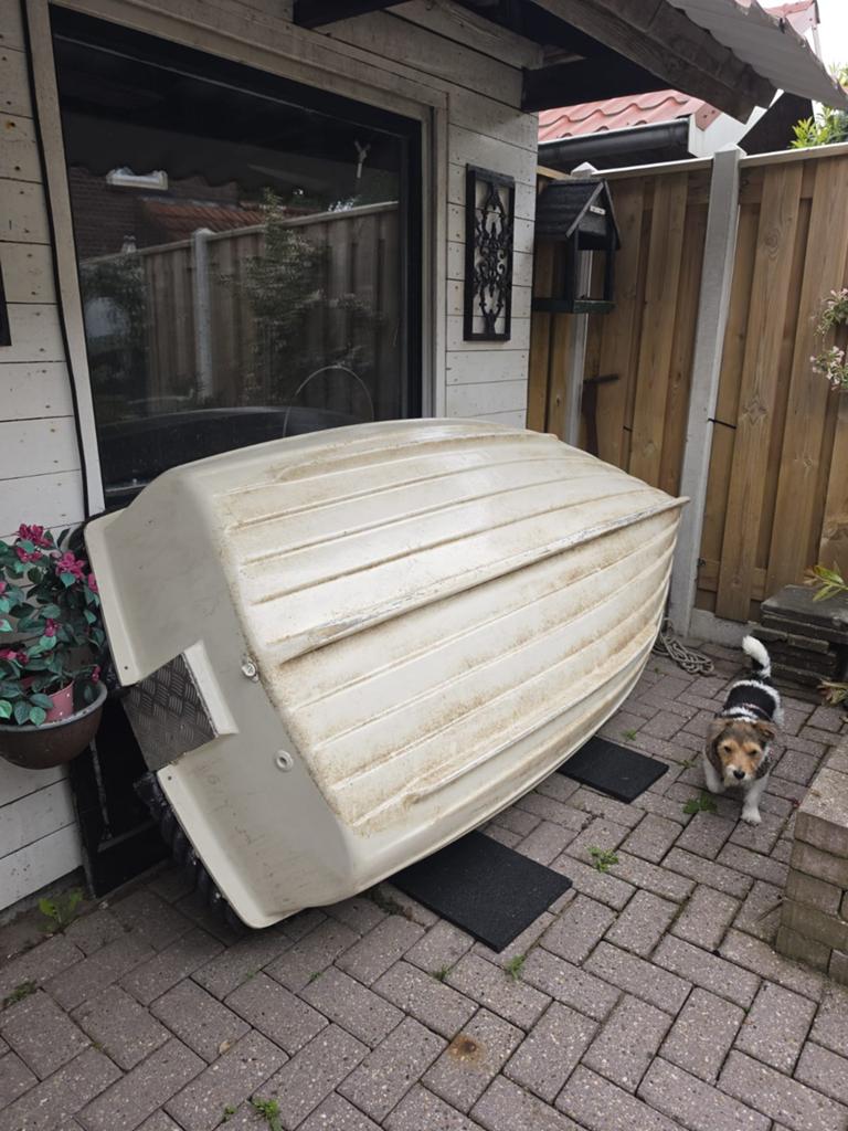 Leuke polyester roeiboot / bijboot, Gebruikt, Geschikt voor motor, Ophalen of Verzenden, Polyester