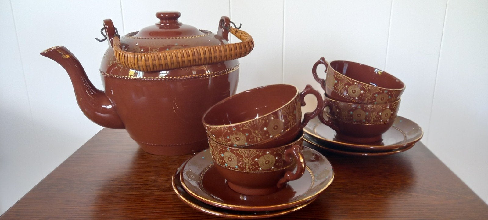 antiek chocolade servies., Ophalen