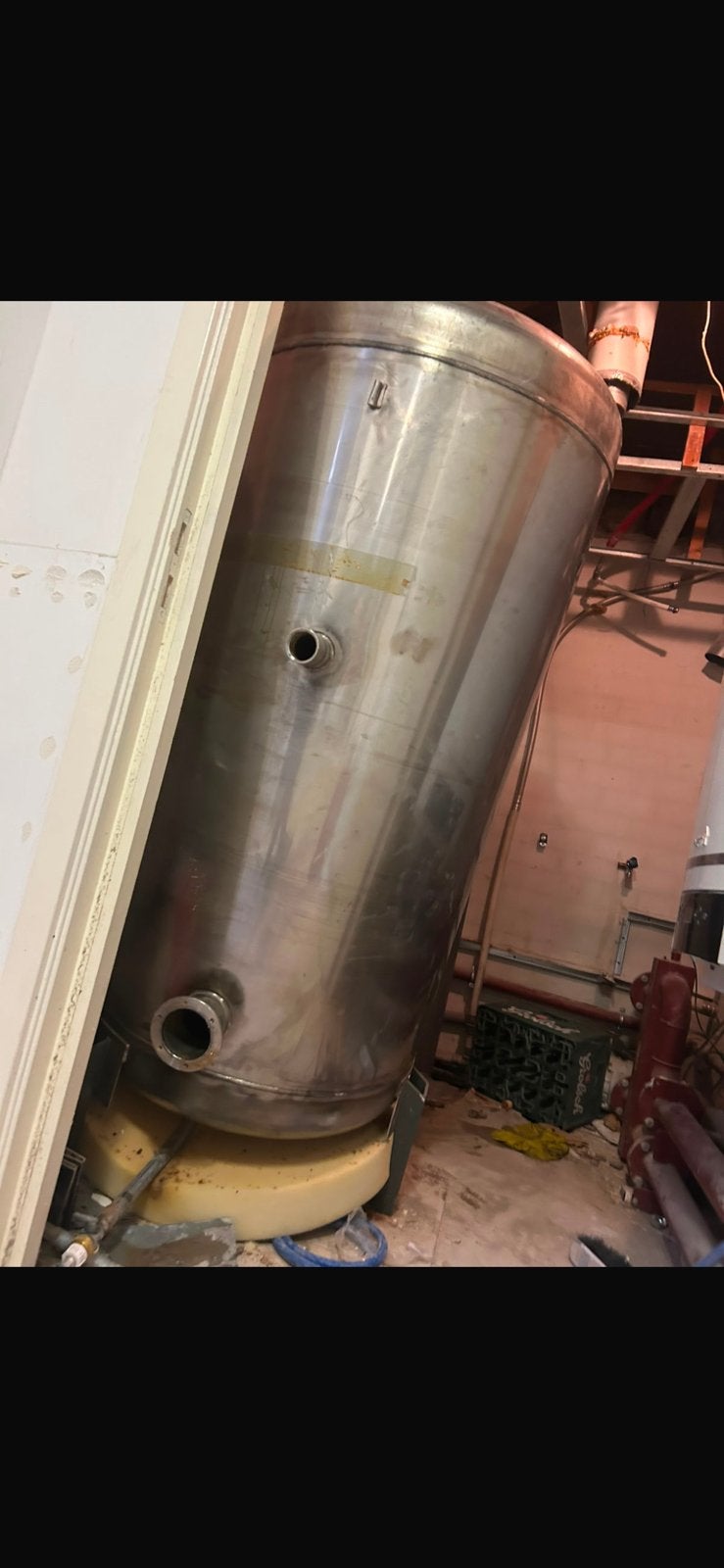 1000l rvs water tank/ druk ketel, Gebruikt, 100 liter of meer, Ophalen of Verzenden, Minder dan 3 jaar oud