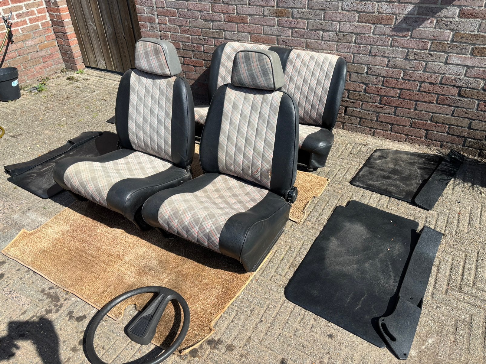Compleet interieur Citroen 2cv | Eend | Stoelen + achterbank, Ophalen, Gebruikt, Citroën