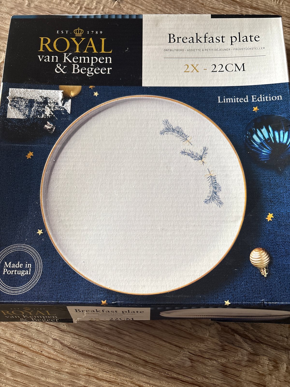 Royal van Kempen & Begeer Ontbijtborden - Limited Edition, Overige merken, Keramiek, Nieuw, Ophalen of Verzenden