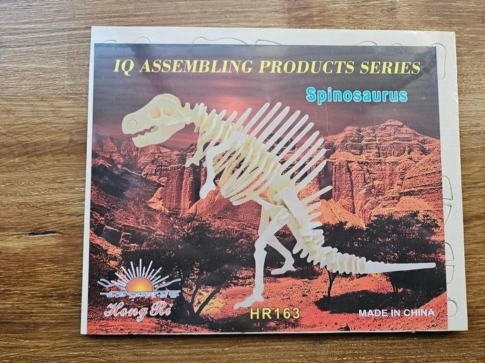 Houten 3D Puzzel Spinosaurus Dinosaurus Skelet, Ophalen of Verzenden, Nieuw, Hout, Dieren