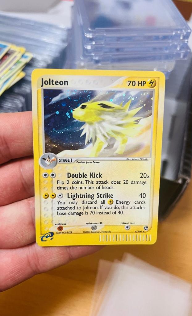 Jolteon 6/100 Holo Ex Sandstorm Pokemon, Verzenden, Zo goed als nieuw, Losse kaart, Foil