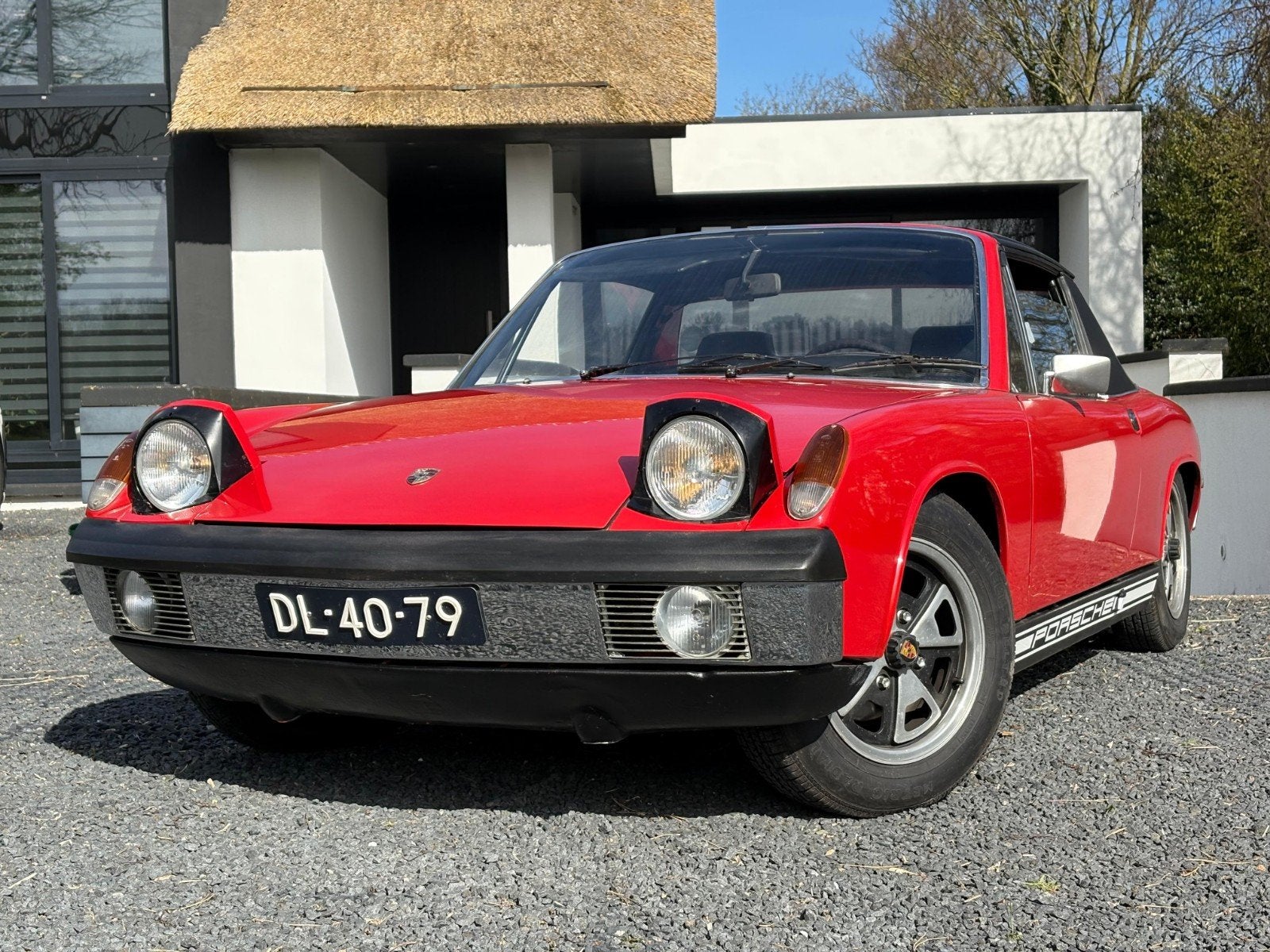 Porsche 914 VW 1.8 bouwjaar 1971 Gerestaureerd ️, Auto's, Voorwielaandrijving, 86 pk, Cabriolet, Leder en Stof