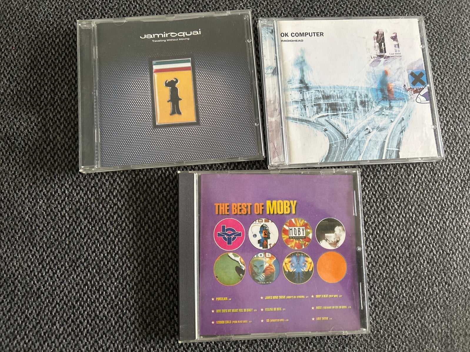 CD's: Jamiroquai, Moby, Radiohead - Diverse Genres, Gebruikt, Pop, Ophalen of Verzenden, Inclusief doosje