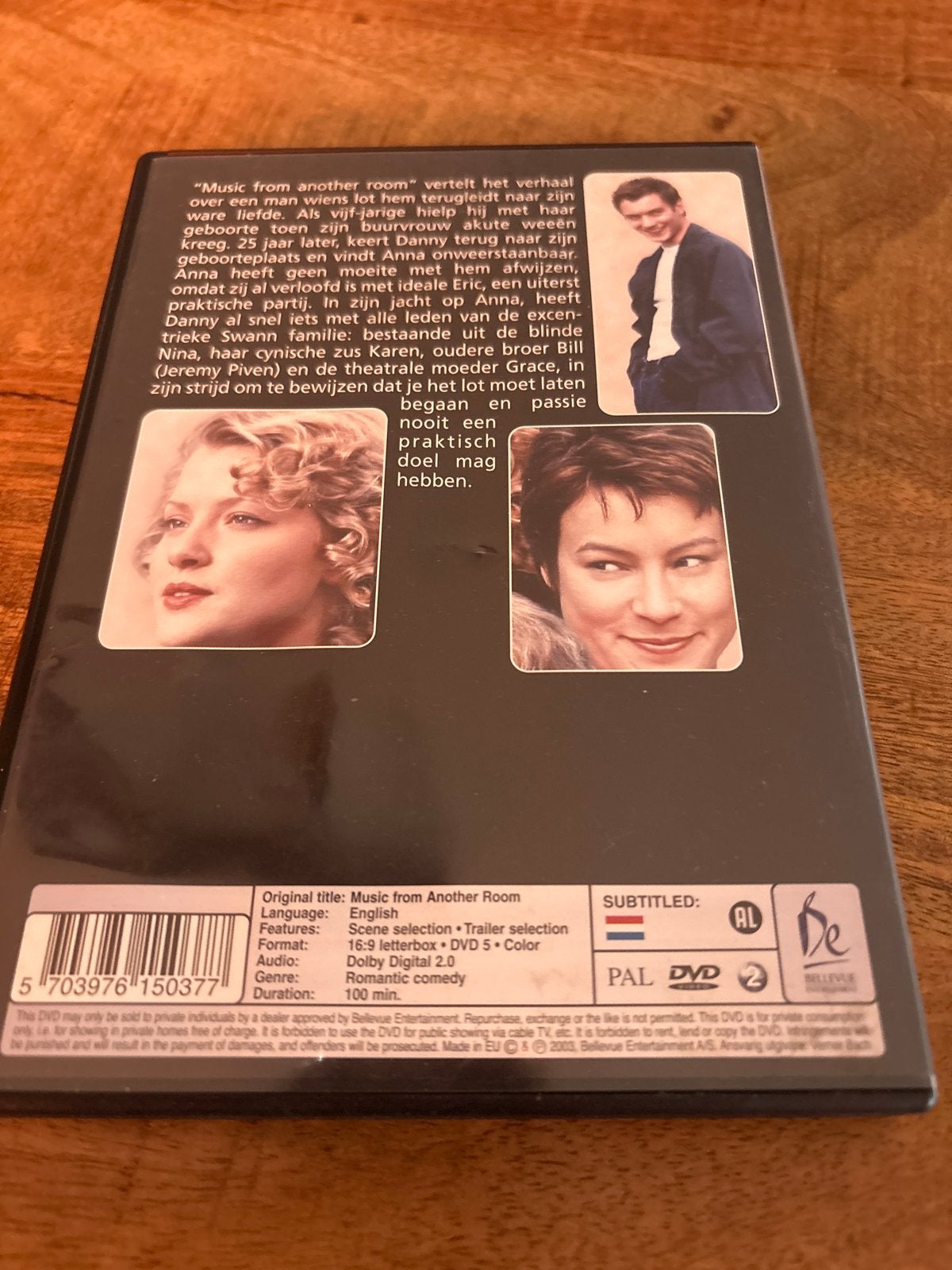 Music from Another Room DVD - Romantische Komedie, Cd's en Dvd's, Dvd's | Komedie, Verzenden, Alle leeftijden, Nederlands, Romantische komedie
