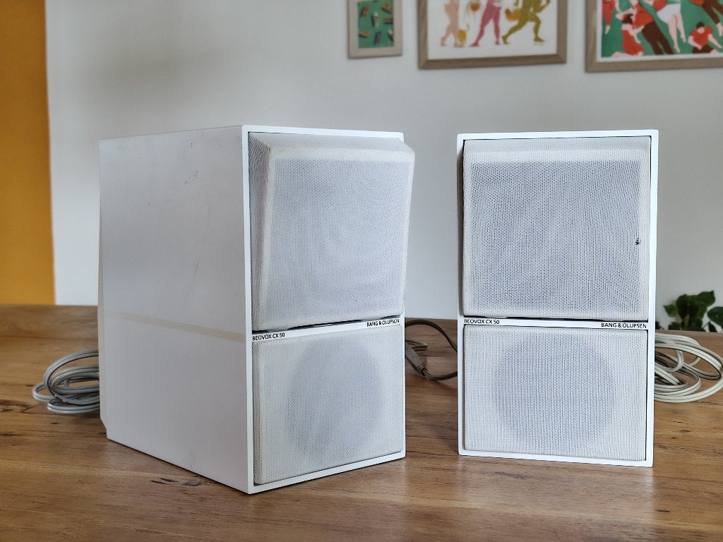 Bang & Olufsen Beovox CX50 - WIT, Gebruikt, Inclusief kabels, Ophalen of Verzenden, 60 tot 120 watt