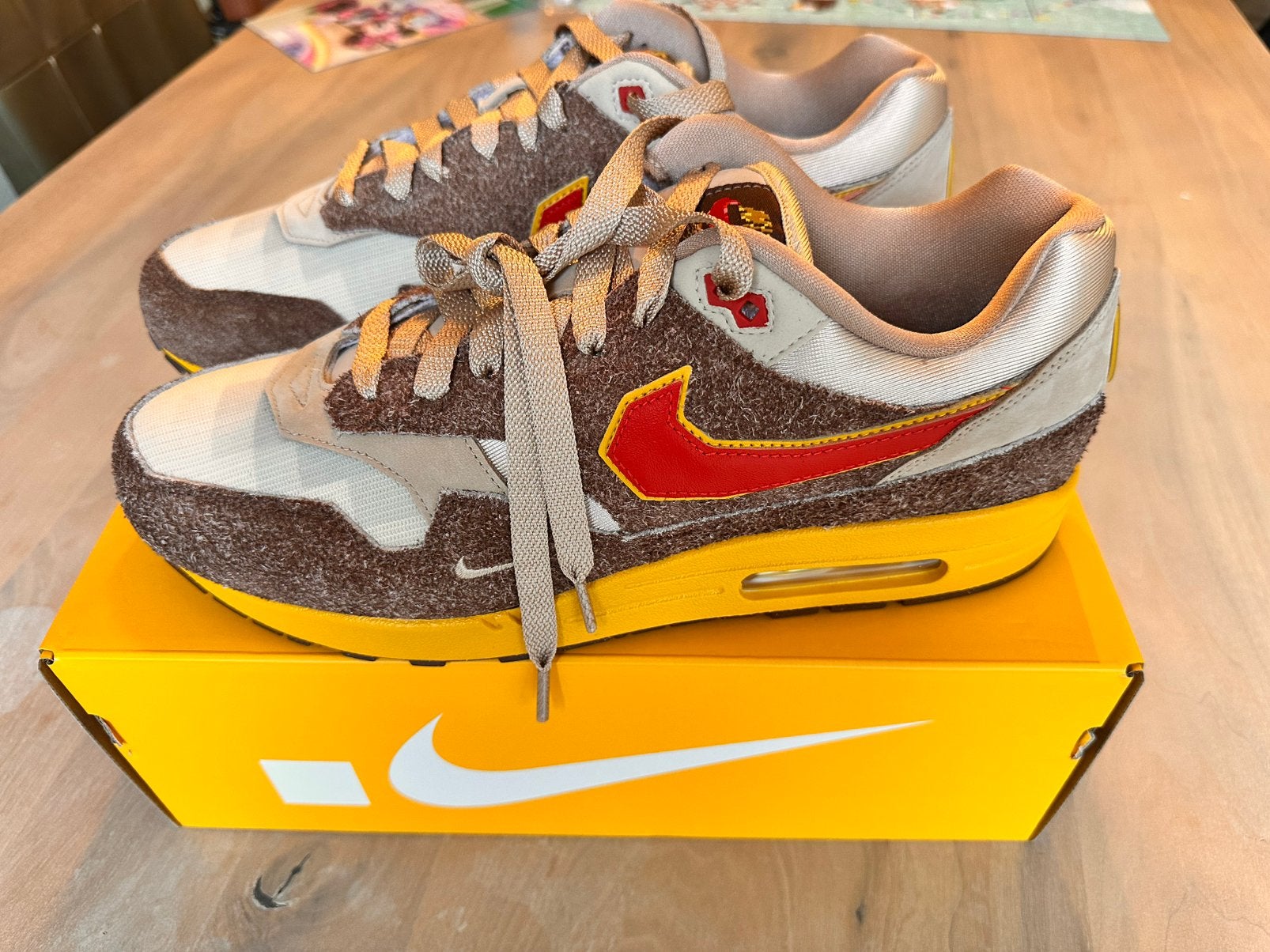 Nike air max 1 donky kong 47,5, Overige kleuren, Nieuw, Ophalen of Verzenden, Sneakers of Gympen