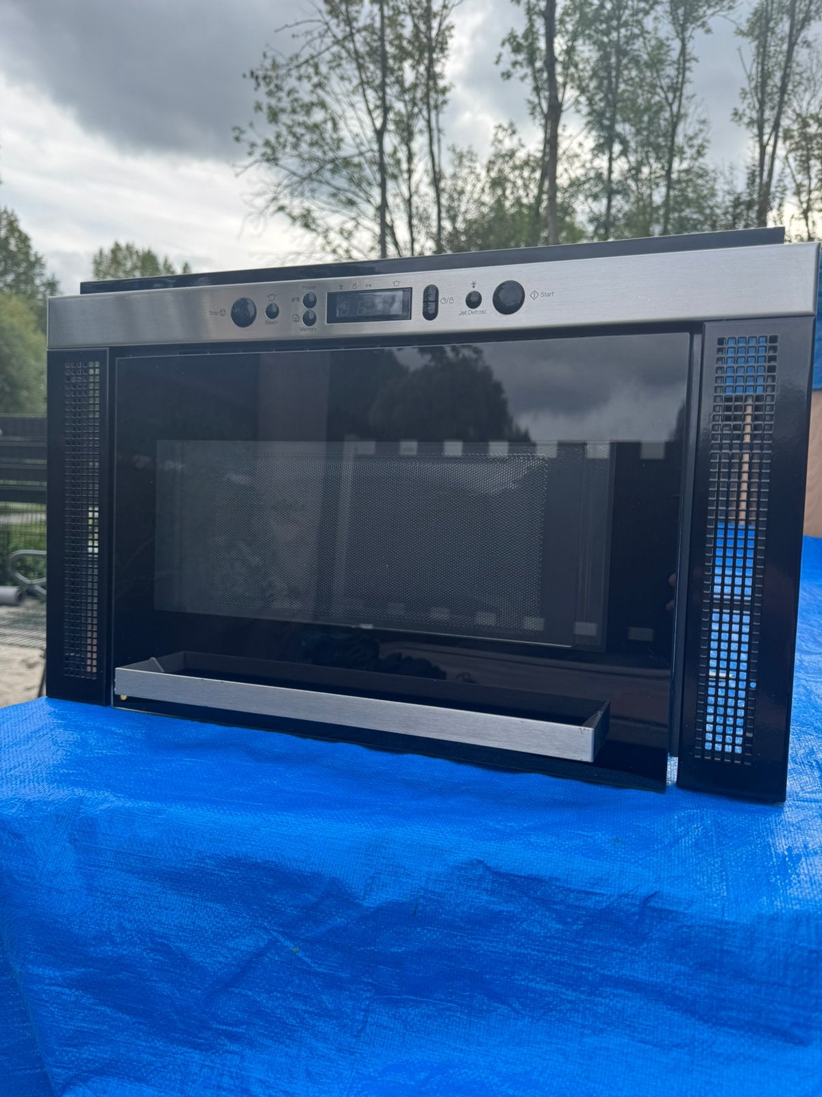 Whirlpool inbouwmagnetron, Witgoed en Apparatuur, Ophalen, Gebruikt, Inbouw, Magnetron