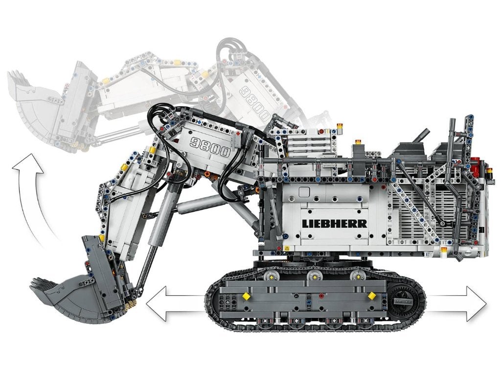 Foto 3 van LEGO Technic #42100 Liebherr R 9800 Graafmachine