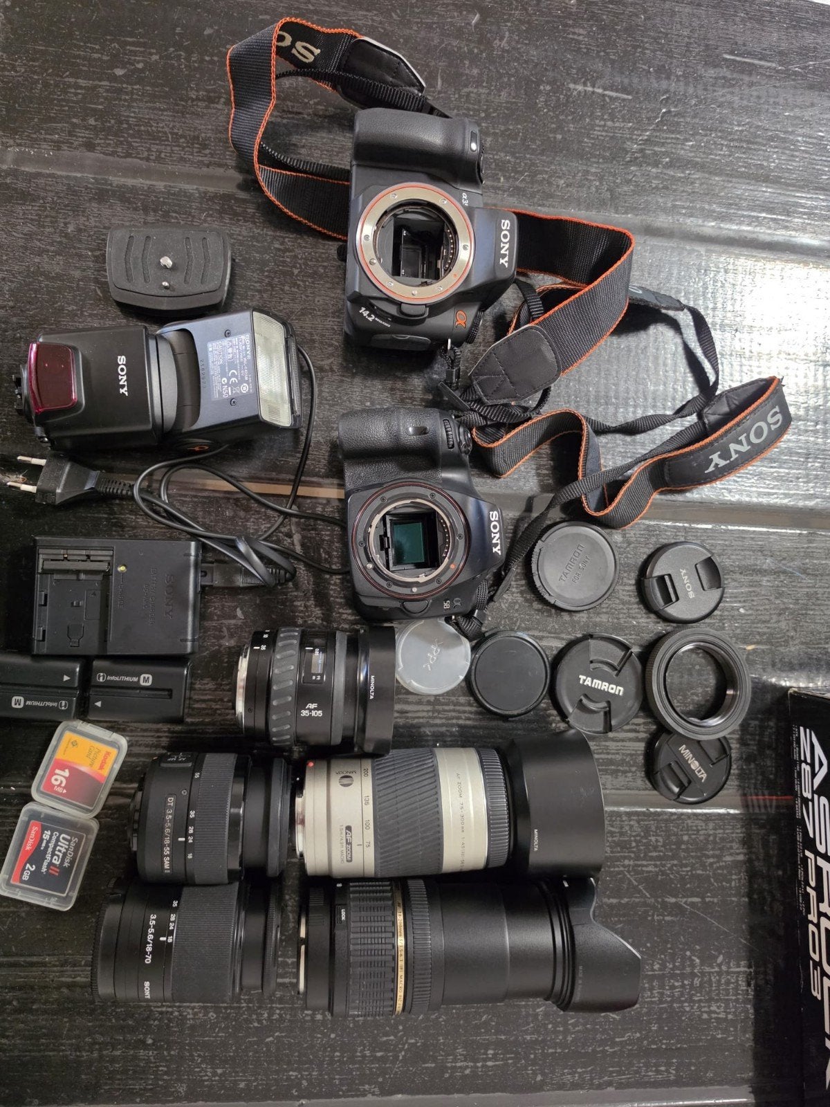 Sony alpha slt-a58 en alpha 350, Ophalen of Verzenden, Gebruikt, Sony, 8 keer of meer