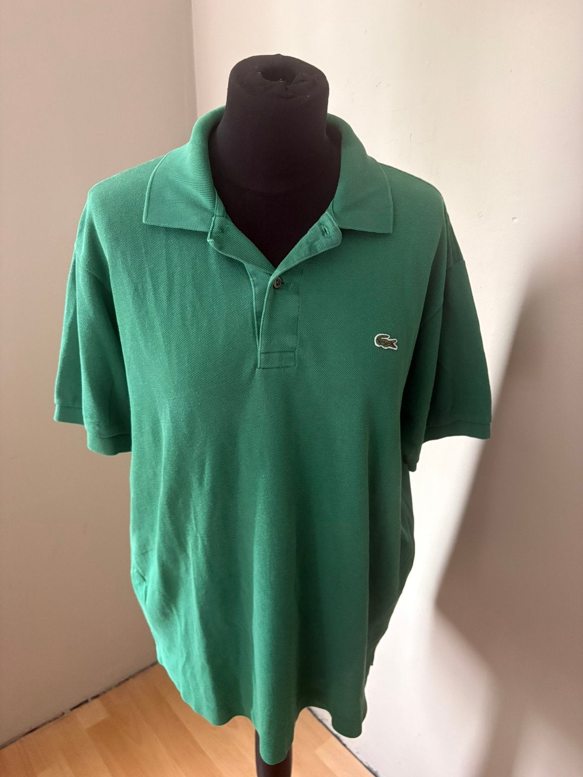 Lacoste mooi groen poloshirt mt 5/L ZGAN, Kleding | Heren, Ophalen of Verzenden, Zo goed als nieuw, Maat 52/54 (L), Groen