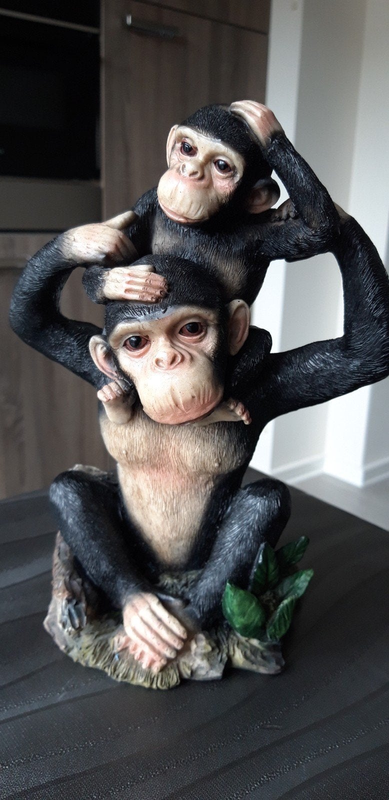 beeld apen moeder en kind, Ophalen of Verzenden, Zo goed als nieuw, Dier