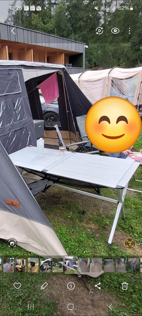 Campart roltafel 140 cm, Caravans en Kamperen, Ophalen, Gebruikt, Campingtafel