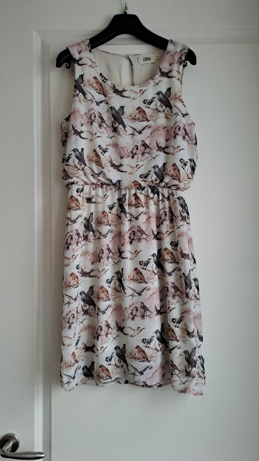Emma dames jurk met unieke vogelprint - Maat 34, Kleding | Dames, Emma, Meerkleurig, Ophalen of Verzenden, Zo goed als nieuw