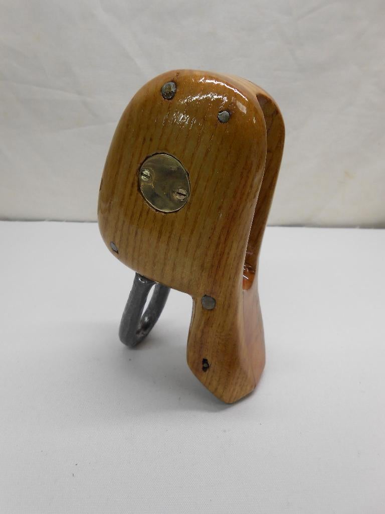 Houten Hakblok, grootschootblok, enkelschijfs, 12 - 14 mm, Ophalen of Verzenden, Gebruikt, Lijn of Blok