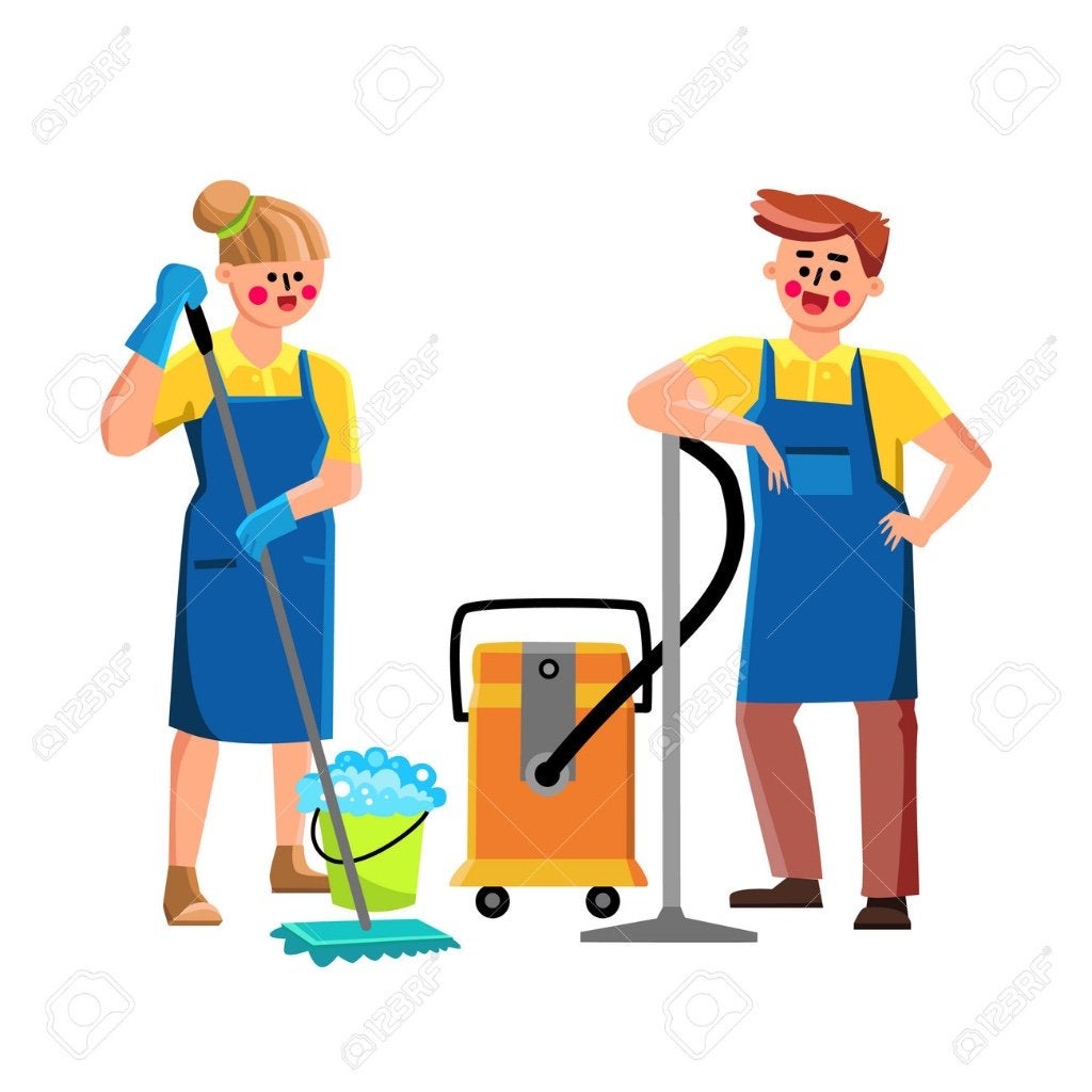 Wie wordt ons helpende handje?, Schoonmaken