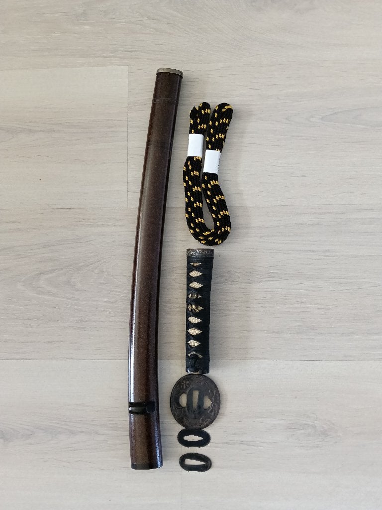 Japanse antieke wakizashi koshirae ,tanto, katana., Hout, Wapen, Handgemaakt, Ophalen of Verzenden