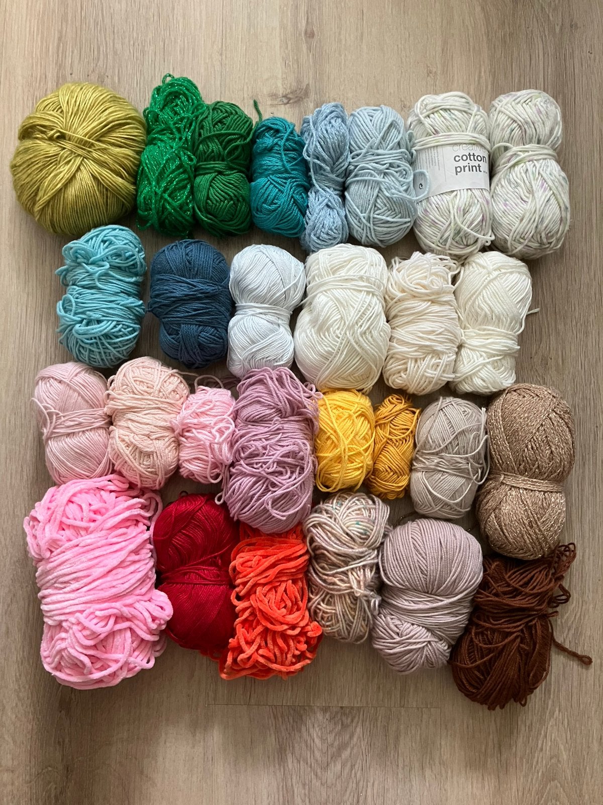 Diverse restjes garen / katoen, Ophalen of Verzenden, Zo goed als nieuw, Breien of Haken, Wol of Garen