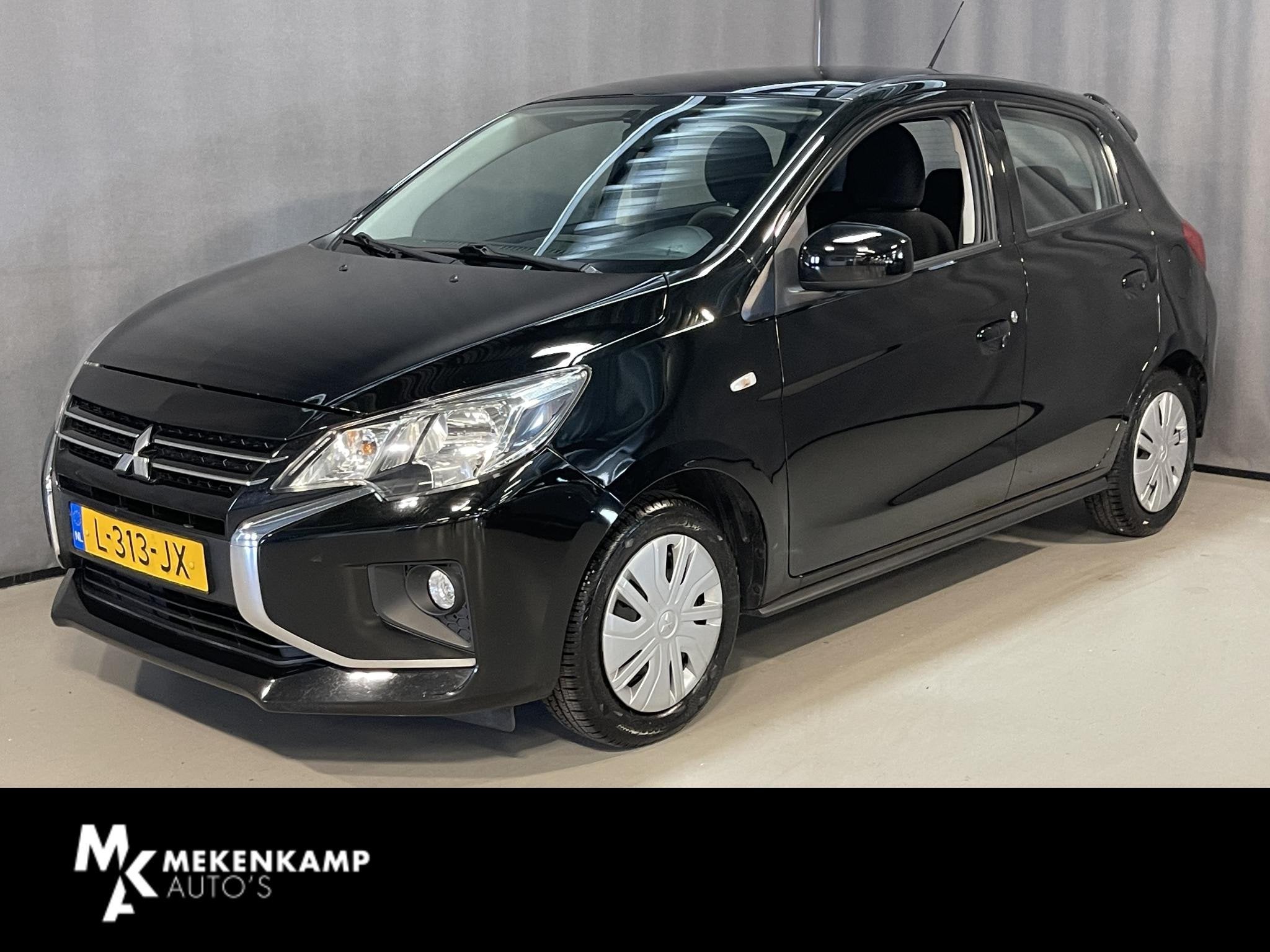 Mitsubishi Space Star 1.2 Cool+ 14''/Airco/Bluetooth/Central, Stof, Gebruikt, 850 kg, Zwart