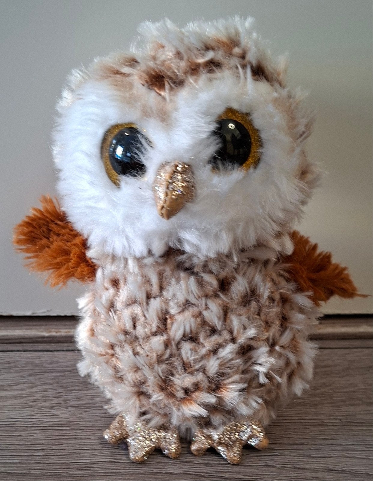 ty beanie boo uil Perey 16 cm, Kinderen en Baby's, Overige karakters, Overige typen, Ophalen of Verzenden, Zo goed als nieuw