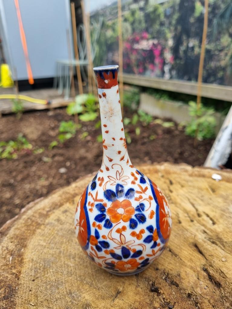 Antieke Japanse Imari porseleinen vaas, Antiek en Kunst, Antiek | Vazen, Ophalen of Verzenden