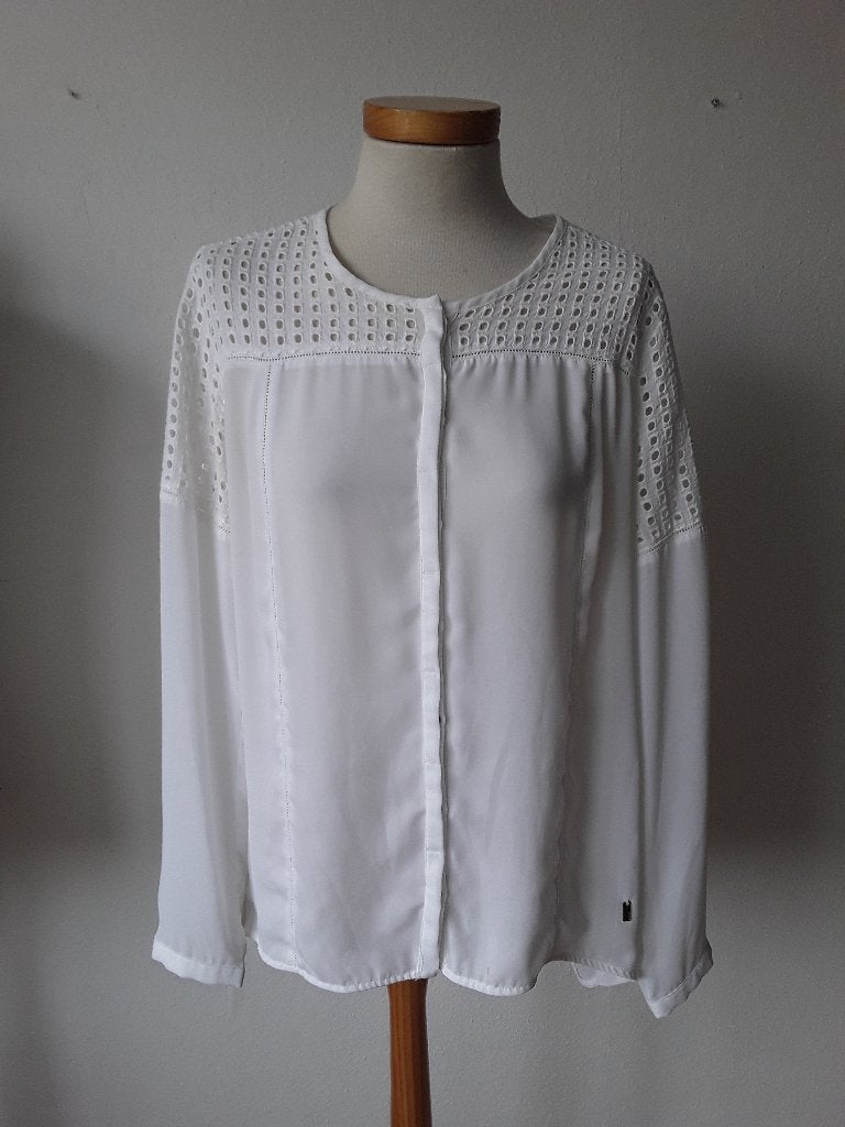Blouse in wit mt 40 van Anna, Maat 38/40 (M), Anna van Toor, Verzenden, Wit