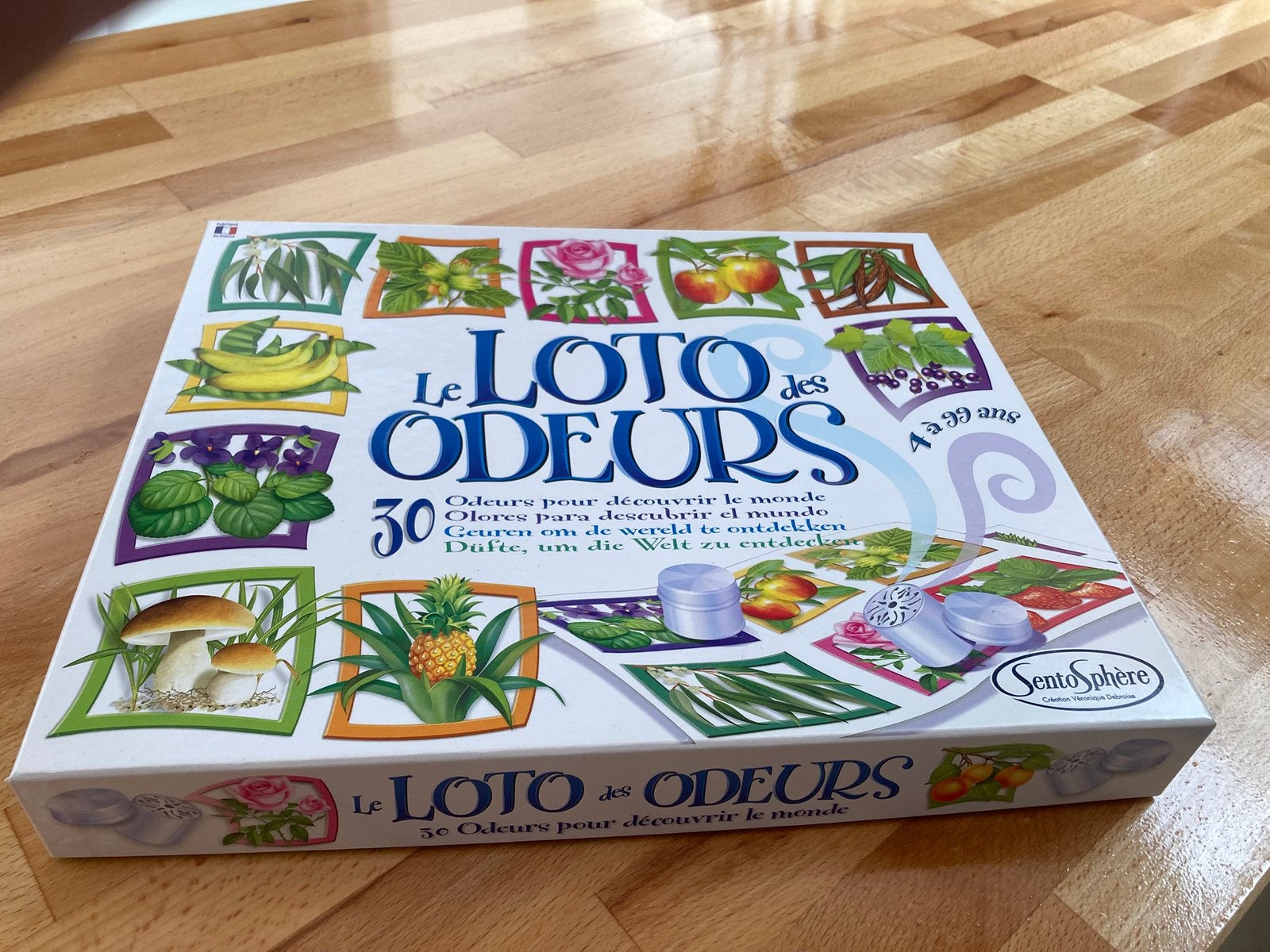 gezelschapsspel ‘Le loto des odeurs’ (Geurenlotto), Vijf spelers of meer, Ophalen, Gebruikt