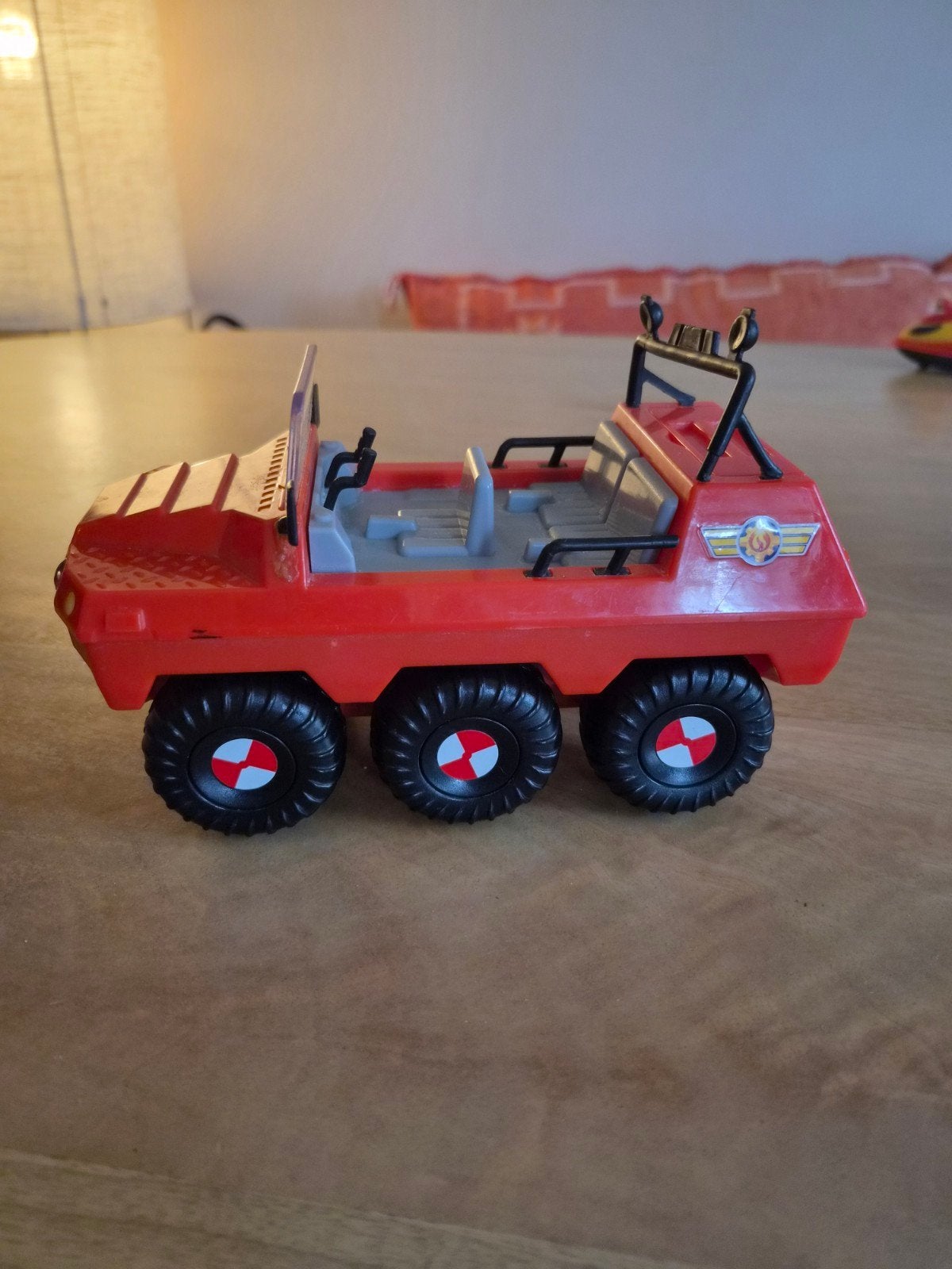Brandweerman Sam Amfibievoertuig Jupiter 6x6, Kinderen en Baby's, Ophalen of Verzenden, Gebruikt