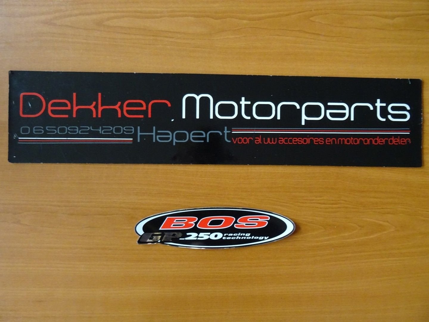 Bos Exhausts Uitlaat / Demper Sticker # Bos GP-250 Racing Te, Motoren, Accessoires | Stickers, Ophalen of Verzenden, -, -, -