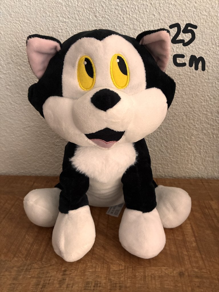 Disney knuffel Pinokkio's kat Figaro. Ong. 25 cm. ZGAN., Disney, Disney, Ophalen of Verzenden, Zo goed als nieuw