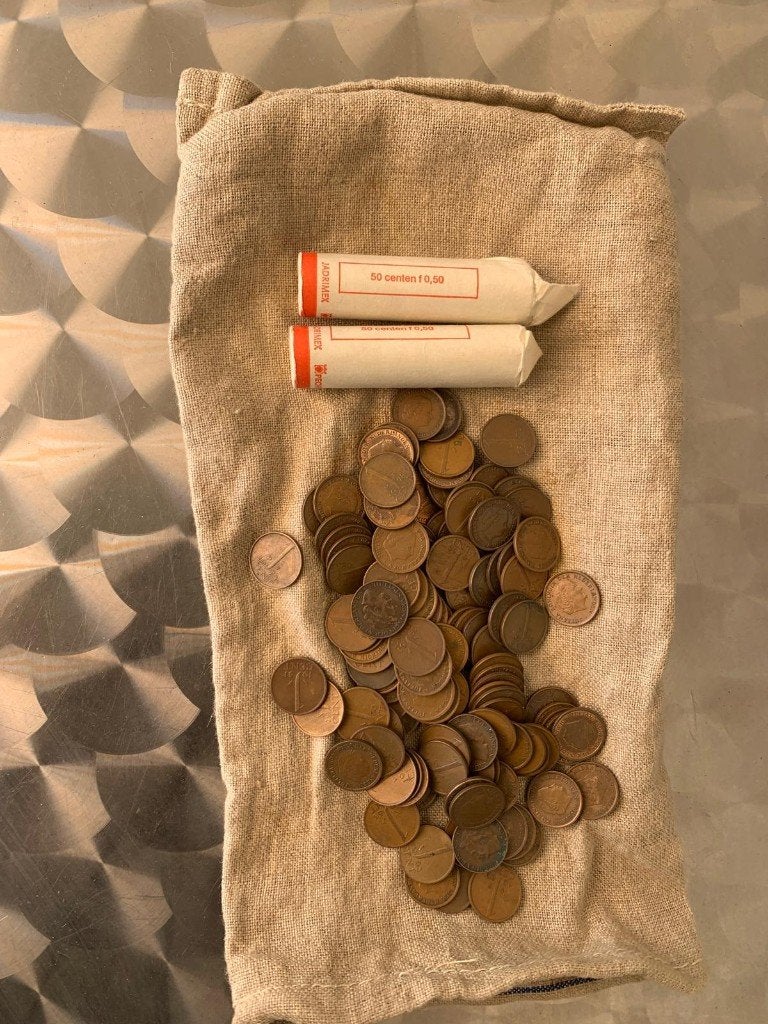Koperen centen Nederland, Ophalen, Koningin Juliana, 1 cent
