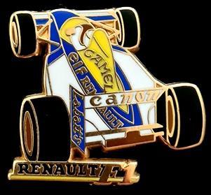 Renault F1- racewagen pin- emaille, Verzenden, Nieuw, Transport, Speldje of Pin