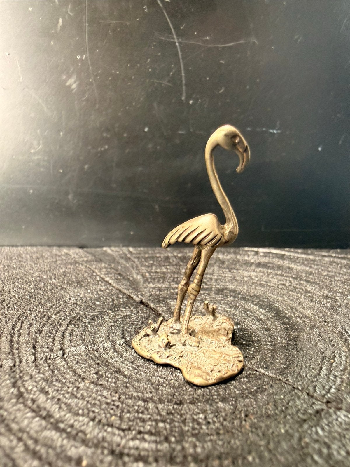 Zilveren Miniatuur Flamingo Beeldje, Verzenden, Zilver