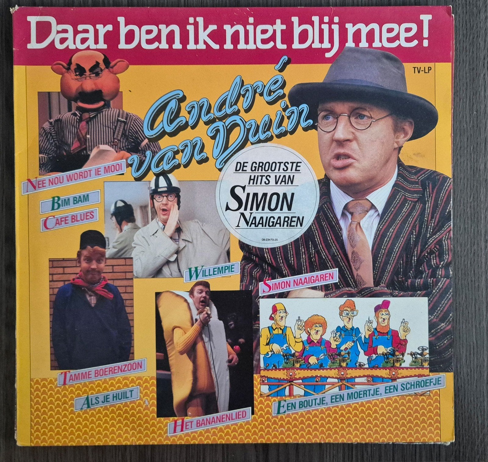 LP André van Duin – Daar Ben Ik Niet Blij Mee!, Ophalen of Verzenden, Gebruikt, Overige formaten, Levenslied of Smartlap
