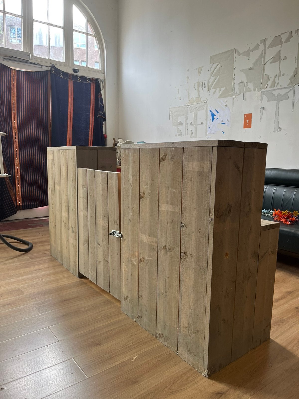 Balie steigerhout 3 delen, Ophalen, Zo goed als nieuw, Hout, Overige typen
