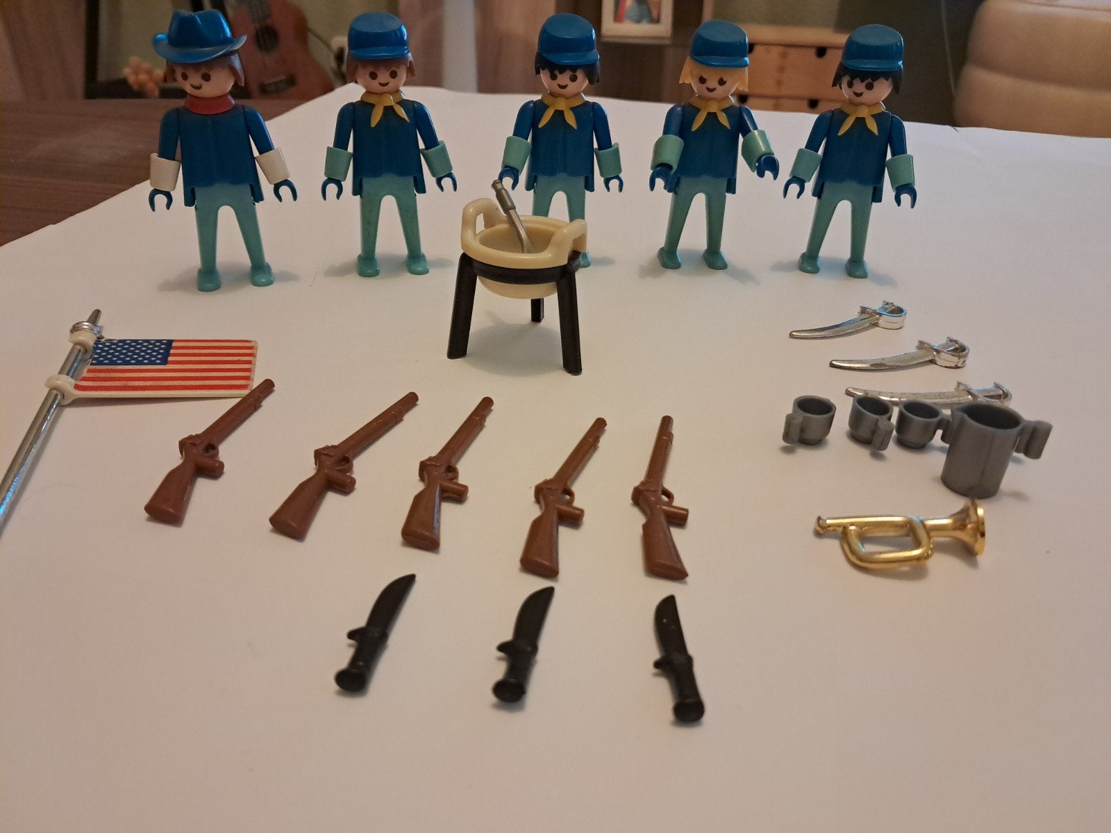 Playmobil Vintage Noordelijke Soldaten / Amerikaanse Burgero, Ophalen of Verzenden, Gebruikt