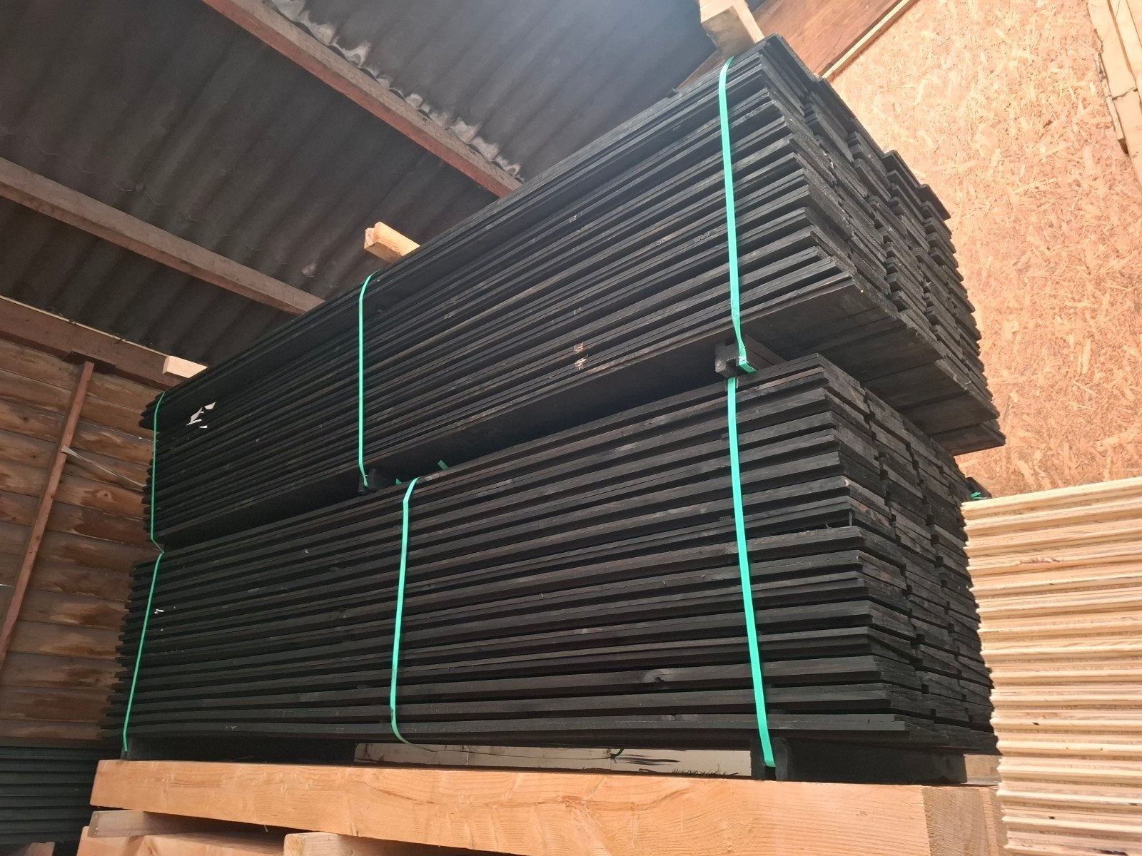 Zwarte zweeds rabat planken 3 m bezorgen mogelijk, Ophalen, Nieuw, 250 cm of meer, Planken