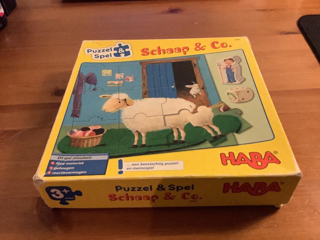 HABA puzzel spel Schaap & Co, Ophalen of Verzenden, Gebruikt, HABA