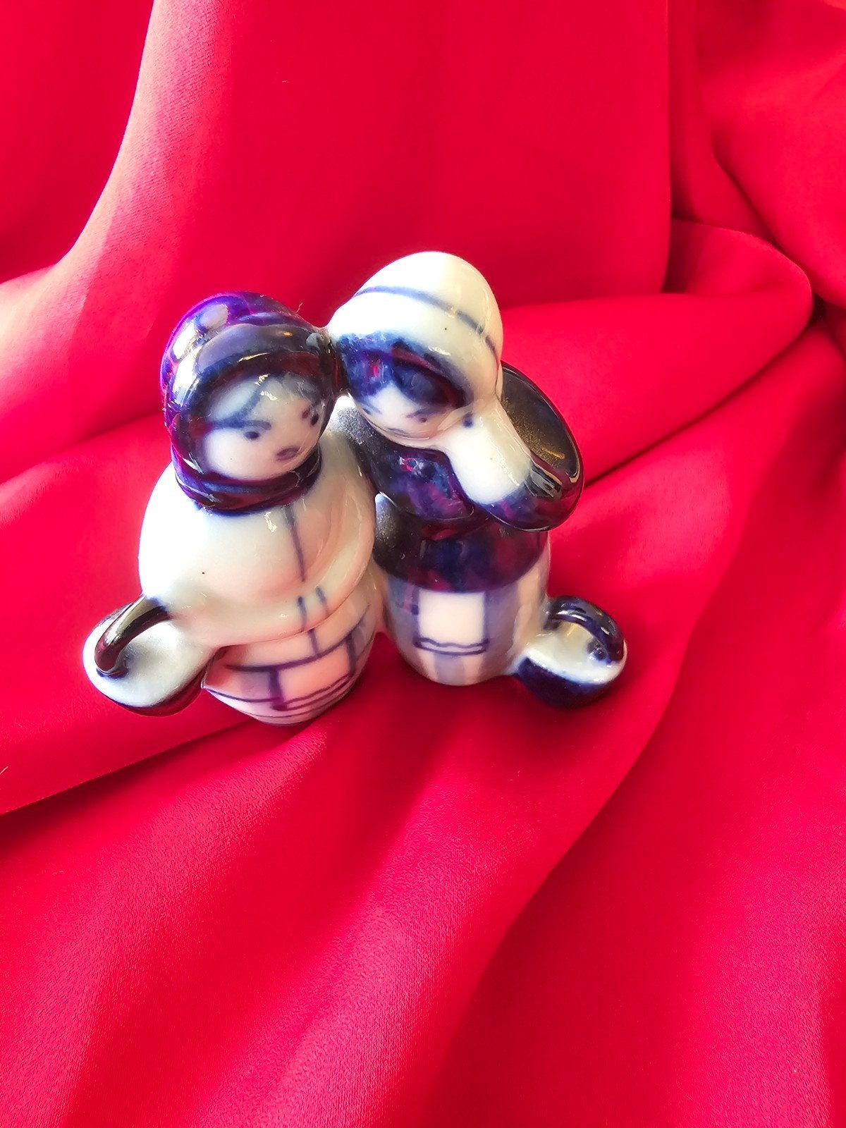 Vintage Delfts Blauw beeldje - Made in USSR, Antiek en Kunst, Ophalen of Verzenden